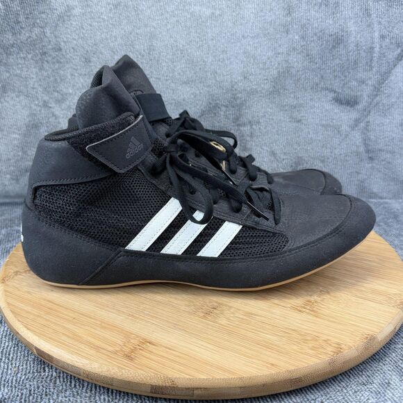 Adidas Wrestling Shoes Mens Size 9 Black High Top Athletic Sneakers AQ3325 main image 10